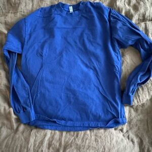 6.5OZ LONG SLEEVE GARMENT DYE CREW NECK T-SHIRT - L